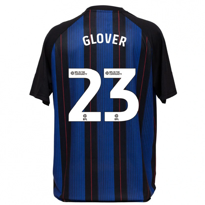 Danxen Kinder Tom Glover #23 Blau Schwarz Auswärtstrikot Trikot 2025/26 T-Shirt Schweiz