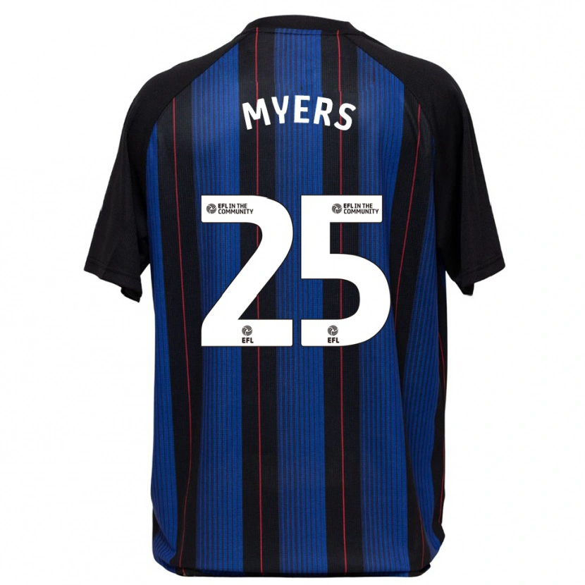 Danxen Kinder Maddie Myers #25 Blau Schwarz Auswärtstrikot Trikot 2025/26 T-Shirt Schweiz