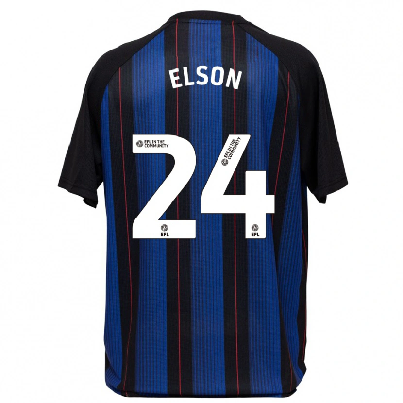 Danxen Kinder Kacie Elson #24 Blau Schwarz Auswärtstrikot Trikot 2025/26 T-Shirt Schweiz