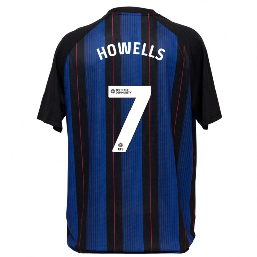 Danxen Kinder Max Howells #7 Blau Schwarz Auswärtstrikot Trikot 2025/26 T-Shirt Schweiz