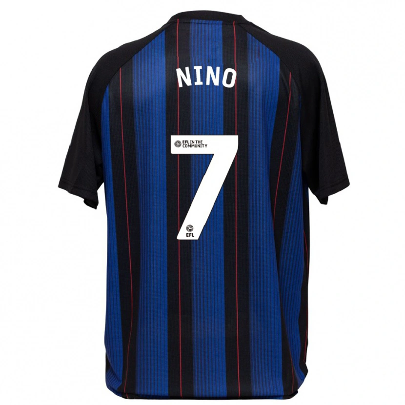 Danxen Kinder Collins Nino #7 Blau Schwarz Auswärtstrikot Trikot 2025/26 T-Shirt Schweiz