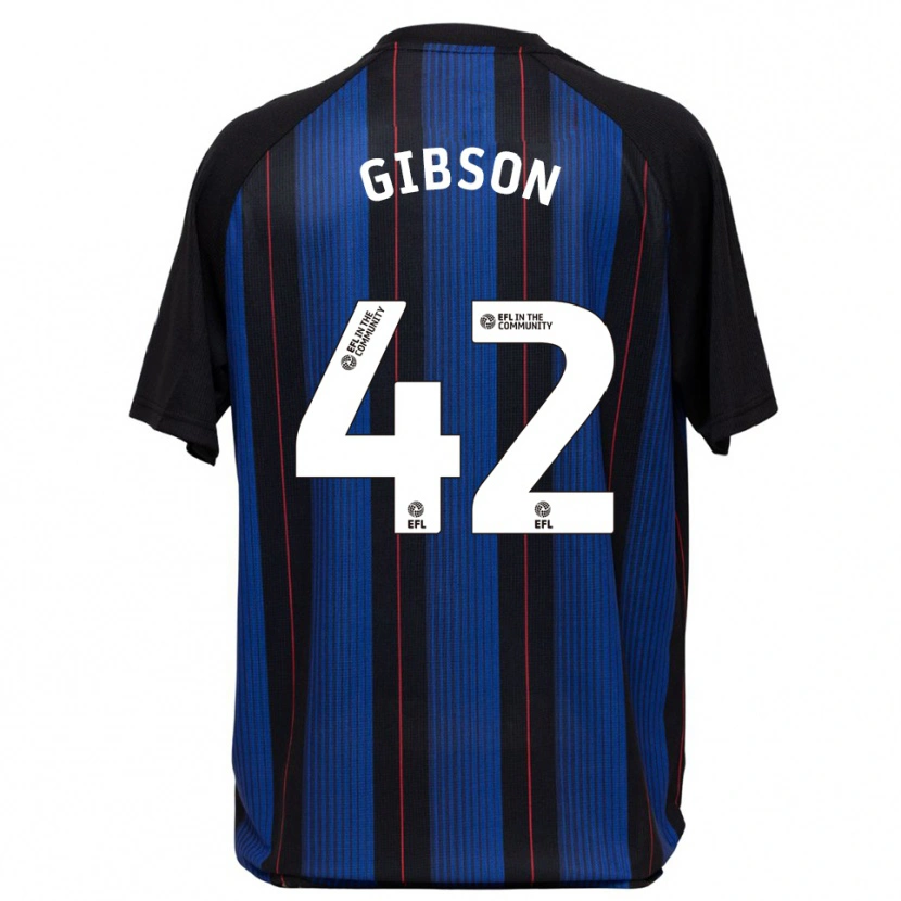 Danxen Kinder Joseph Gibson #42 Blau Schwarz Auswärtstrikot Trikot 2025/26 T-Shirt Schweiz
