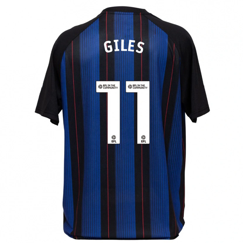 Danxen Kinder Leanna Giles #11 Blau Schwarz Auswärtstrikot Trikot 2025/26 T-Shirt Schweiz