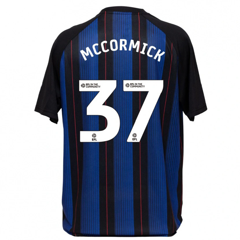 Danxen Kinder George Mccormick #37 Blau Schwarz Auswärtstrikot Trikot 2025/26 T-Shirt Schweiz