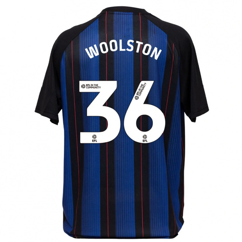Danxen Kinder Luke Woolston #36 Blau Schwarz Auswärtstrikot Trikot 2025/26 T-Shirt Schweiz
