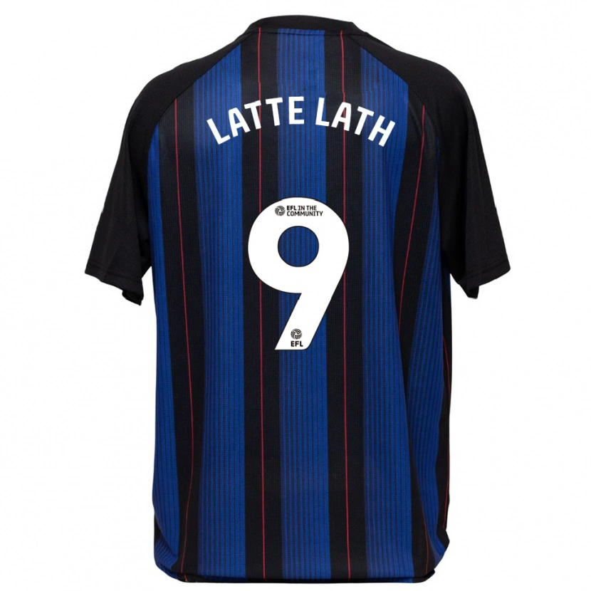 Danxen Kinder Emmanuel Latte Lath #9 Blau Schwarz Auswärtstrikot Trikot 2025/26 T-Shirt Schweiz