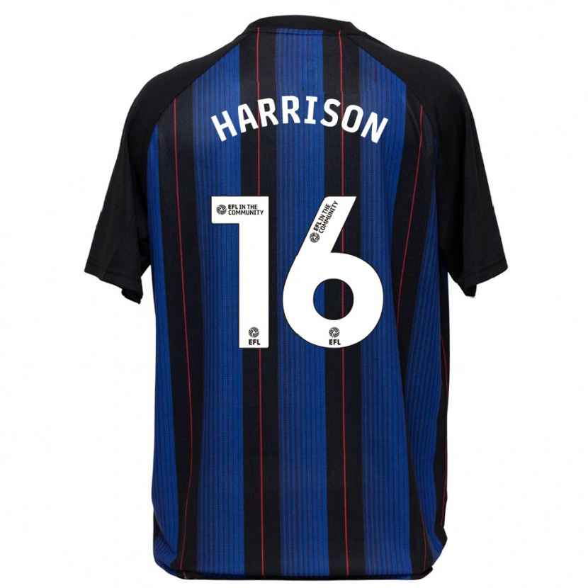 Danxen Kinder Lucas Harrison #16 Blau Schwarz Auswärtstrikot Trikot 2025/26 T-Shirt Schweiz