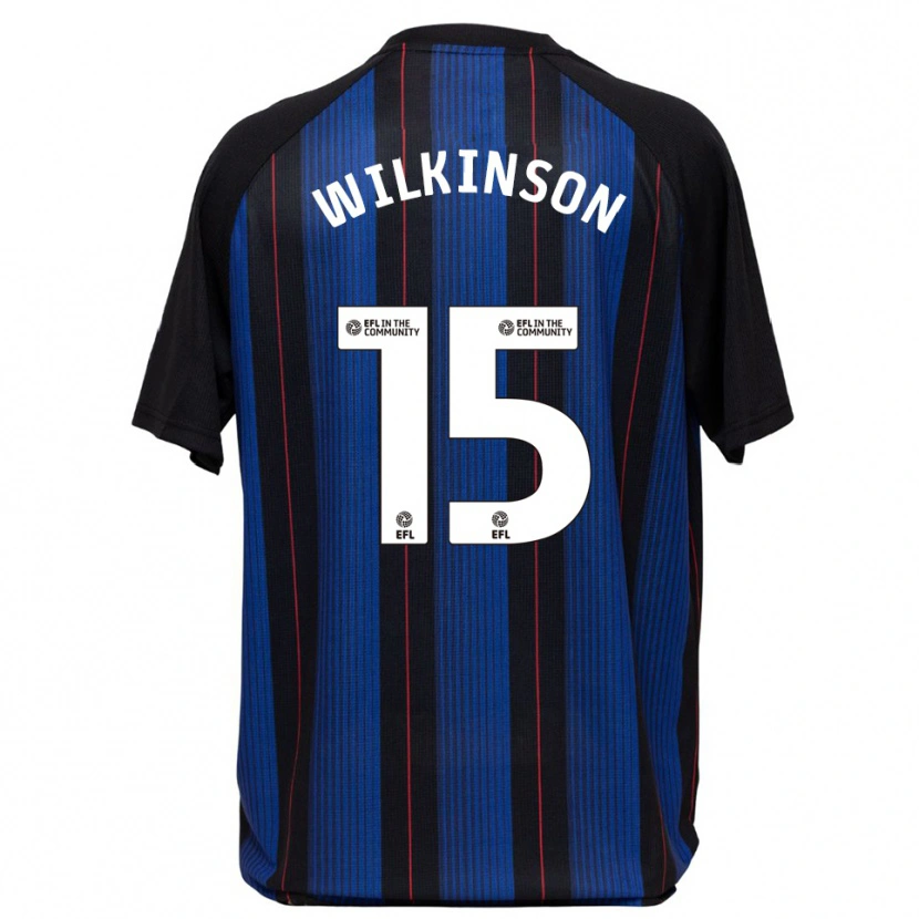 Danxen Kinder Sharna Wilkinson #15 Blau Schwarz Auswärtstrikot Trikot 2025/26 T-Shirt Schweiz