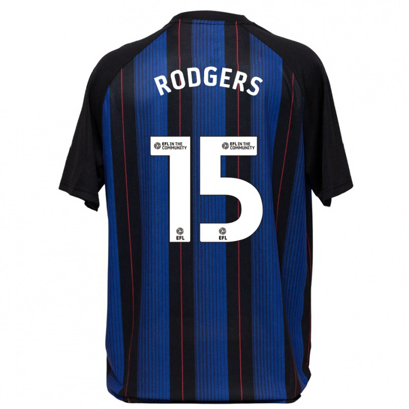 Danxen Kinder Amber Rodgers #15 Blau Schwarz Auswärtstrikot Trikot 2025/26 T-Shirt Schweiz