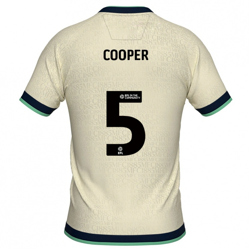 Danxen Kinder Jake Cooper #5 Champagner Marine Auswärtstrikot Trikot 2025/26 T-Shirt Schweiz