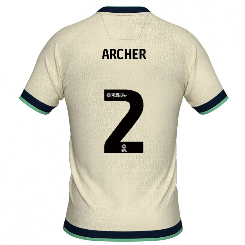 Danxen Kinder Da'rell Archer #2 Champagner Marine Auswärtstrikot Trikot 2025/26 T-Shirt Schweiz
