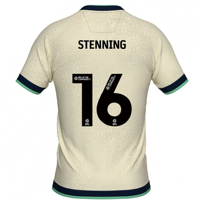 Danxen Kinder Ellie Stenning #16 Champagner Marine Auswärtstrikot Trikot 2025/26 T-Shirt Schweiz