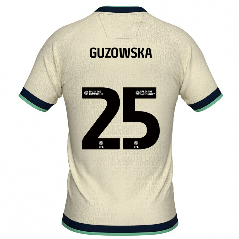 Danxen Kinder Sara Guzowska #25 Champagner Marine Auswärtstrikot Trikot 2025/26 T-Shirt Schweiz
