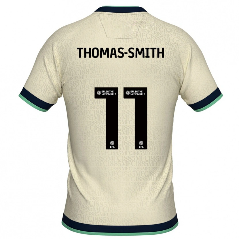 Danxen Kinder Jaydon Thomas-Smith #11 Champagner Marine Auswärtstrikot Trikot 2025/26 T-Shirt Schweiz