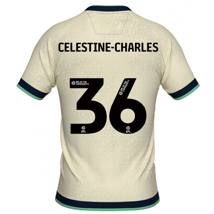 Danxen Kinder Jaiden Celestine-Charles #36 Champagner Marine Auswärtstrikot Trikot 2025/26 T-Shirt Schweiz