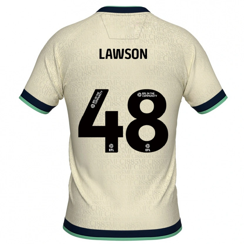 Danxen Kinder Sha'mar Lawson #48 Champagner Marine Auswärtstrikot Trikot 2025/26 T-Shirt Schweiz