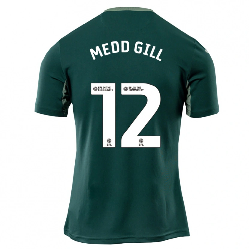 Danxen Kinder Tamsin Medd-Gill #12 Grün Weiß Lila Auswärtstrikot Trikot 2025/26 T-Shirt Schweiz