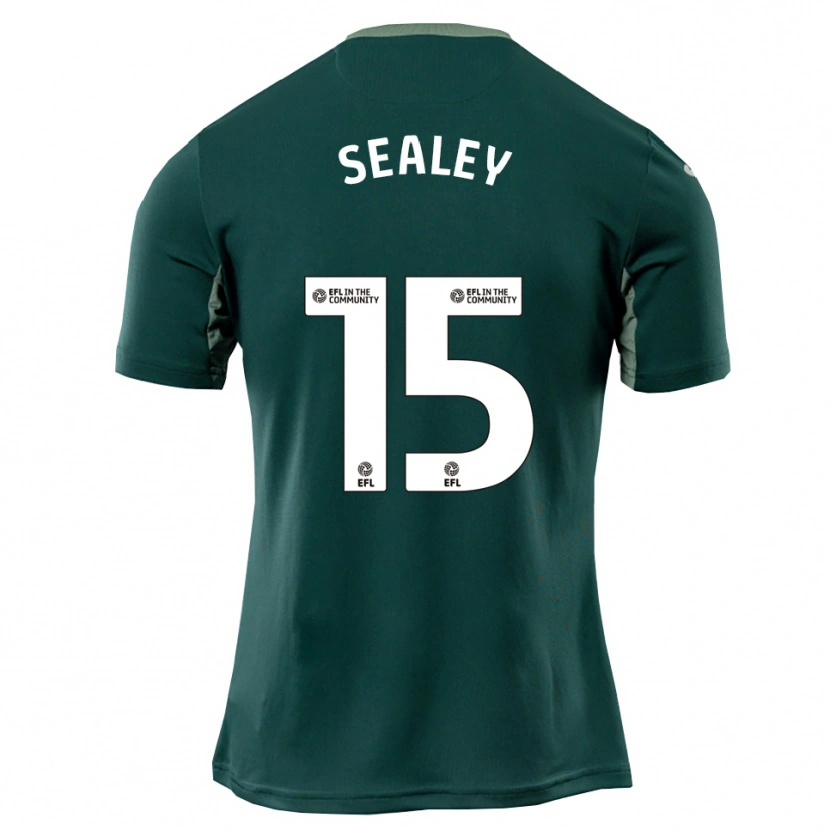 Danxen Kinder La'sean Sealey #15 Grün Weiß Lila Auswärtstrikot Trikot 2025/26 T-Shirt Schweiz