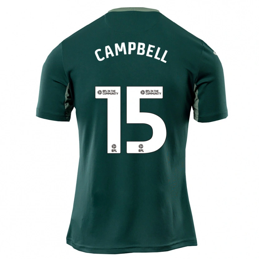 Danxen Kinder Brandon Campbell #15 Grün Weiß Lila Auswärtstrikot Trikot 2025/26 T-Shirt Schweiz