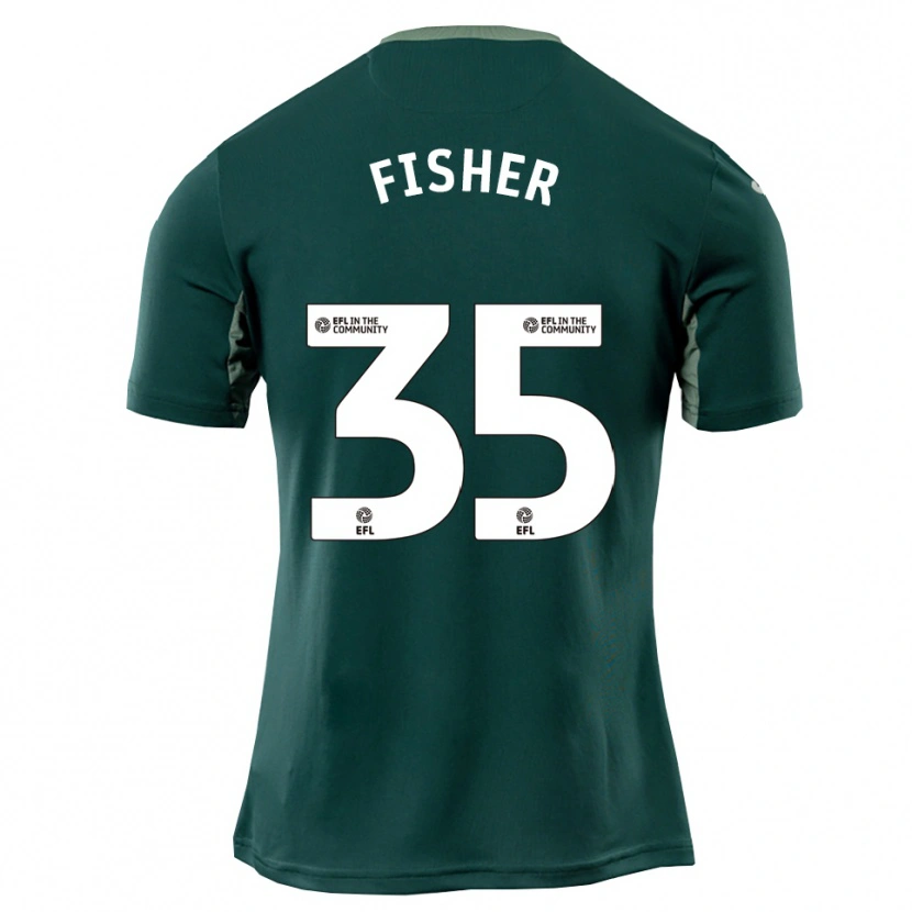 Danxen Kinder Kellen Fisher #35 Grün Weiß Lila Auswärtstrikot Trikot 2025/26 T-Shirt Schweiz