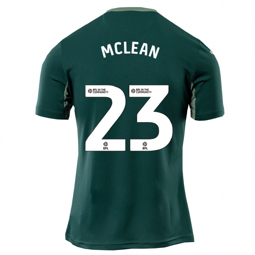 Danxen Kinder Kenny Mclean #23 Grün Weiß Lila Auswärtstrikot Trikot 2025/26 T-Shirt Schweiz
