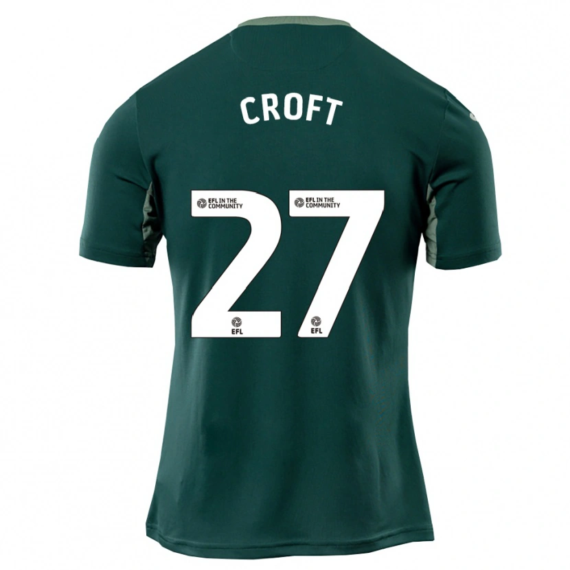 Danxen Kinder Mary Croft #27 Grün Weiß Lila Auswärtstrikot Trikot 2025/26 T-Shirt Schweiz