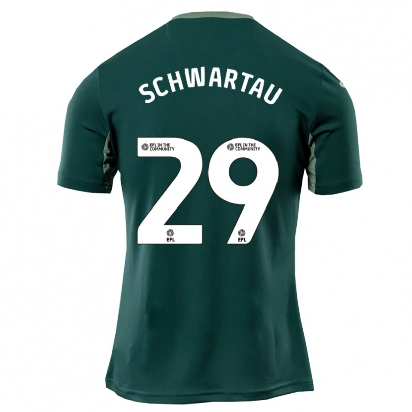 Danxen Kinder Oscar Schwartau #29 Grün Weiß Lila Auswärtstrikot Trikot 2025/26 T-Shirt Schweiz