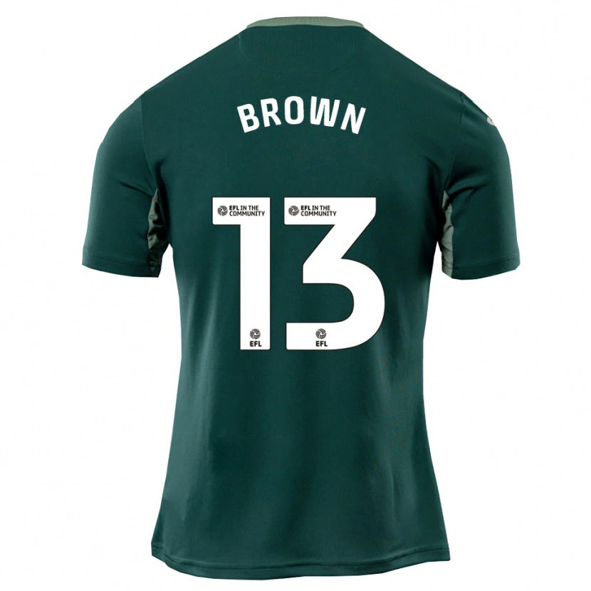 Danxen Kinder Mason Brown #13 Grün Weiß Lila Auswärtstrikot Trikot 2025/26 T-Shirt Schweiz