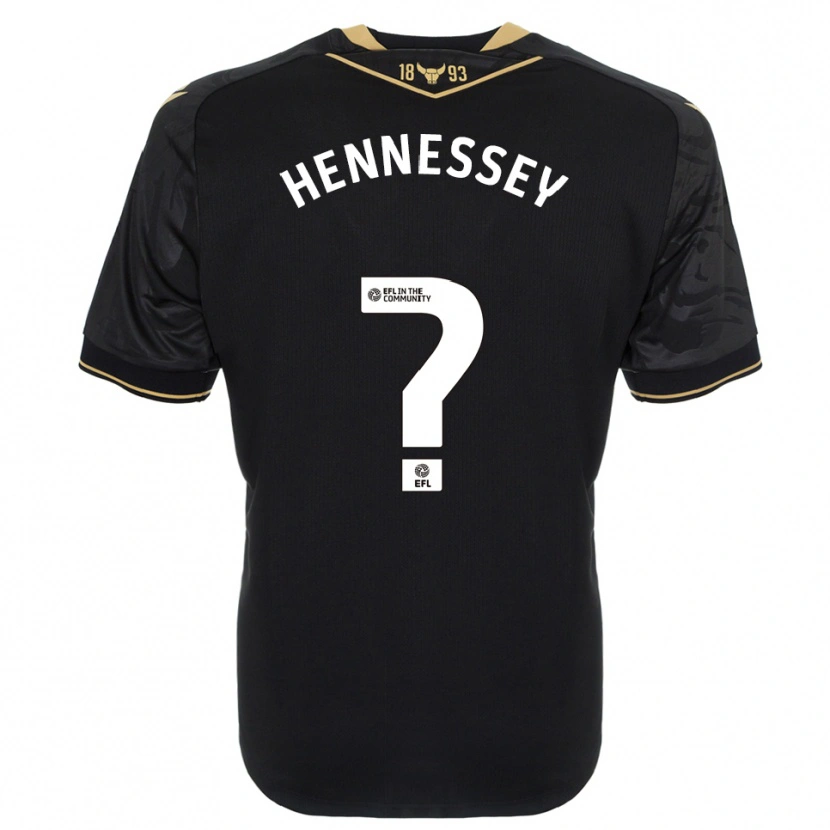 Danxen Kinder Laura Hennessey #0 Schwarz Gold Auswärtstrikot Trikot 2025/26 T-Shirt Schweiz