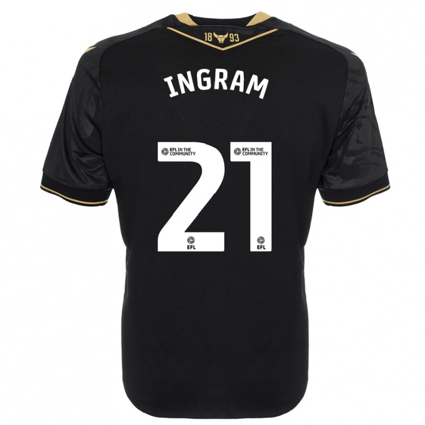 Danxen Kinder Matt Ingram #21 Schwarz Gold Auswärtstrikot Trikot 2025/26 T-Shirt Schweiz