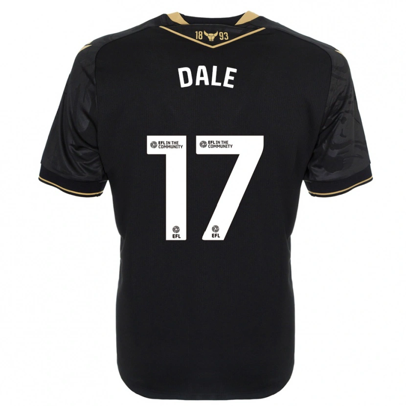 Danxen Kinder Owen Dale #17 Schwarz Gold Auswärtstrikot Trikot 2025/26 T-Shirt Schweiz