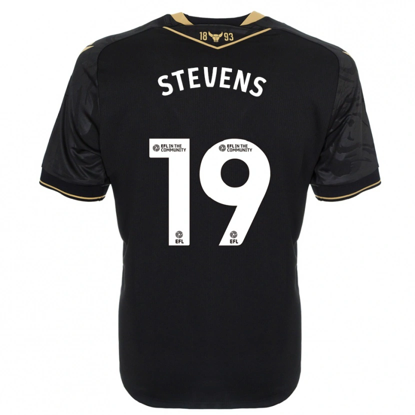 Danxen Kinder Lily Stevens #19 Schwarz Gold Auswärtstrikot Trikot 2025/26 T-Shirt Schweiz
