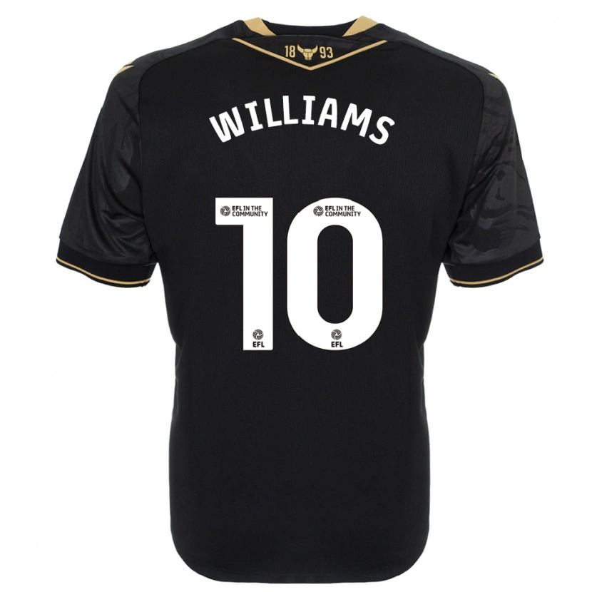 Danxen Kinder Cheryl Williams #10 Schwarz Gold Auswärtstrikot Trikot 2025/26 T-Shirt Schweiz