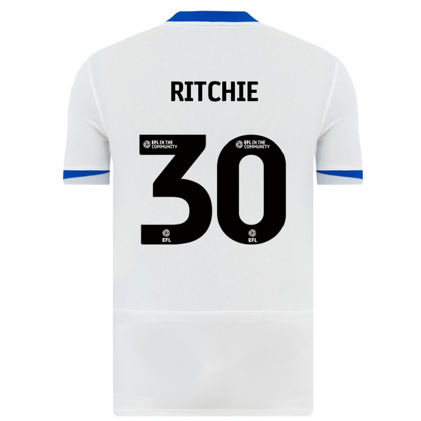 Danxen Kinder Matt Ritchie #30 Weiß Schwarz Auswärtstrikot Trikot 2025/26 T-Shirt Schweiz