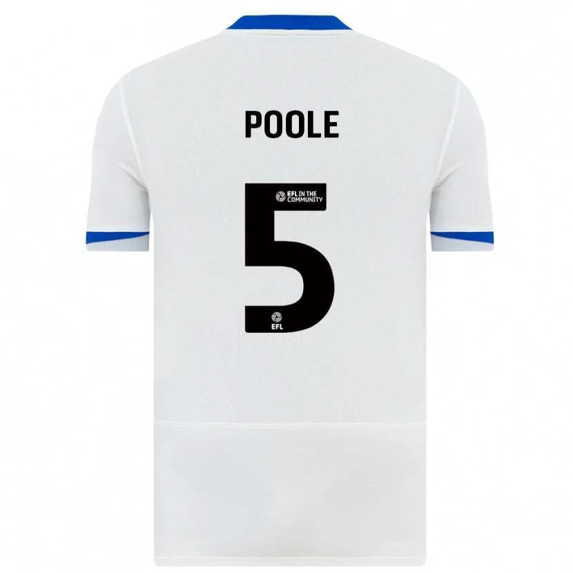 Danxen Kinder Regan Poole #5 Weiß Schwarz Auswärtstrikot Trikot 2025/26 T-Shirt Schweiz
