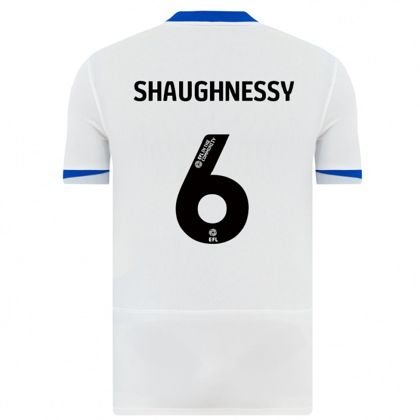 Danxen Kinder Conor Shaughnessy #6 Weiß Schwarz Auswärtstrikot Trikot 2025/26 T-Shirt Schweiz