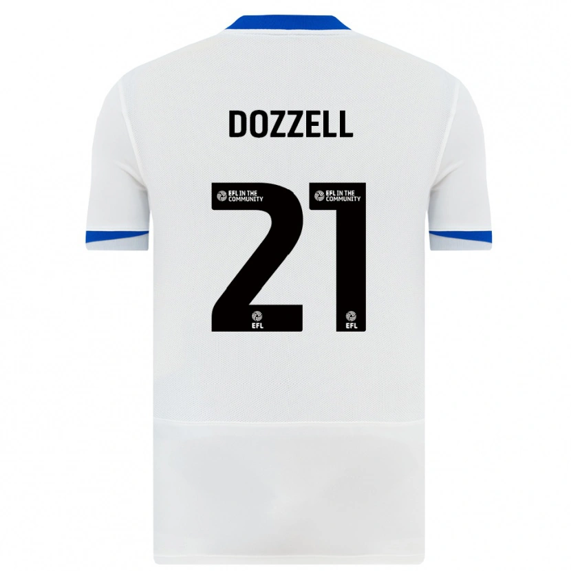 Danxen Kinder Andre Dozzell #21 Weiß Schwarz Auswärtstrikot Trikot 2025/26 T-Shirt Schweiz