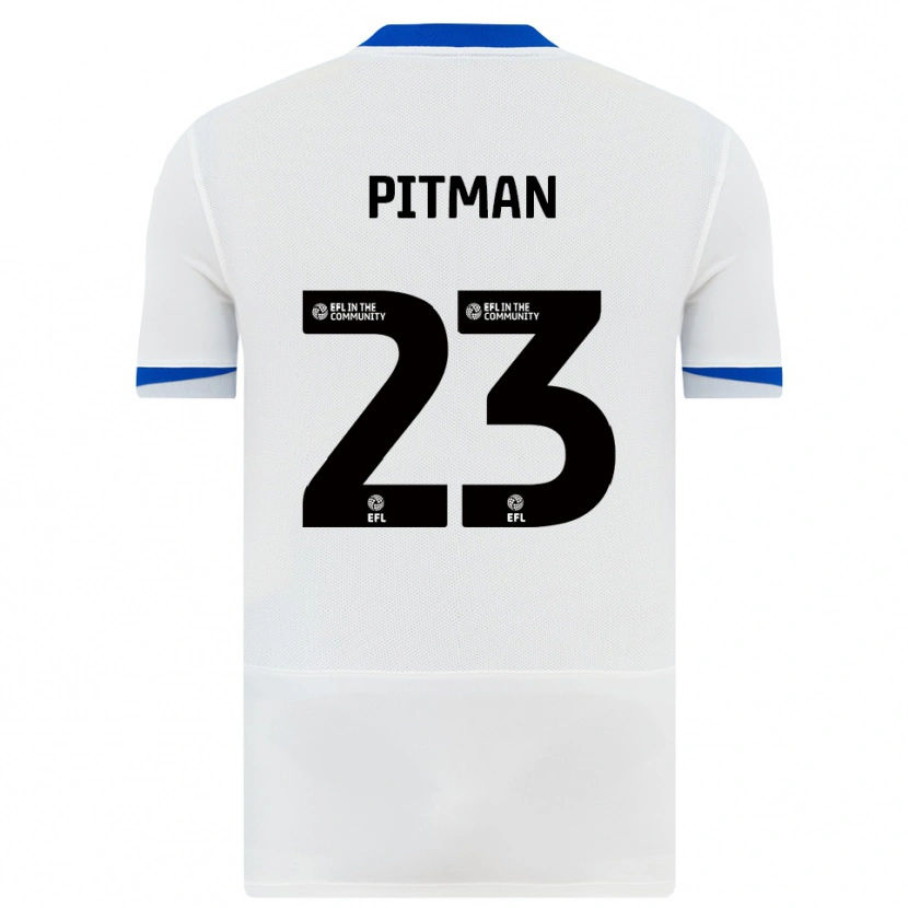Danxen Kinder Emily Pitman #23 Weiß Schwarz Auswärtstrikot Trikot 2025/26 T-Shirt Schweiz