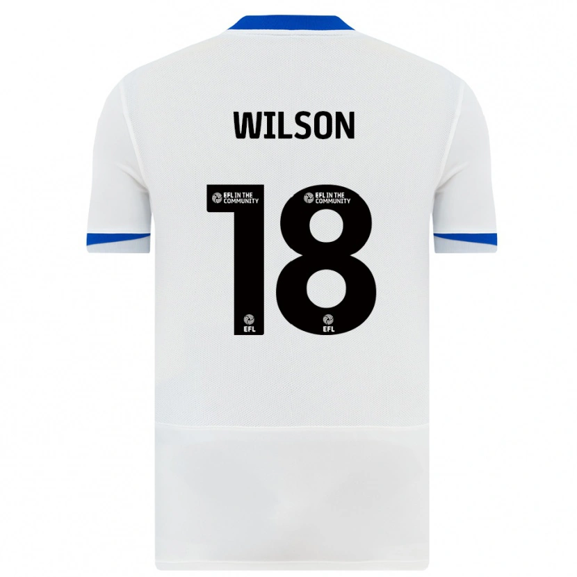 Danxen Kinder George Wilson #18 Weiß Schwarz Auswärtstrikot Trikot 2025/26 T-Shirt Schweiz