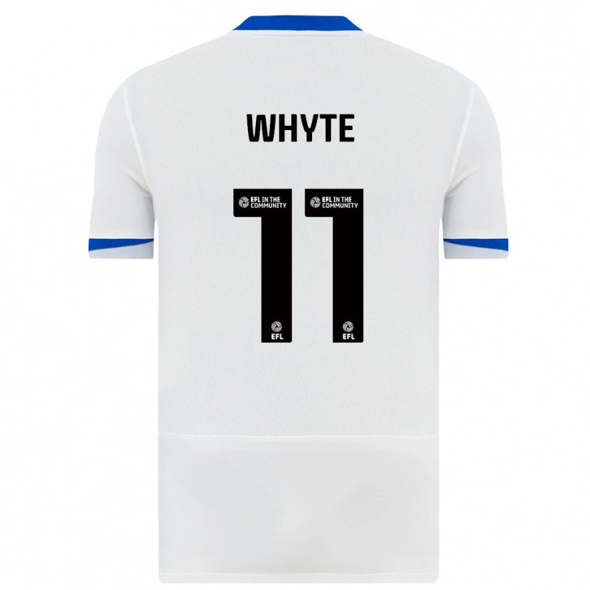 Danxen Kinder Gavin Whyte #11 Weiß Schwarz Auswärtstrikot Trikot 2025/26 T-Shirt Schweiz