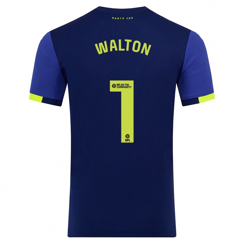 Danxen Kinder Jack Walton #1 Marine Gelb Auswärtstrikot Trikot 2025/26 T-Shirt Schweiz