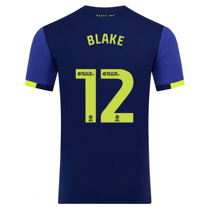 Danxen Kinder Joe Blake #12 Marine Gelb Auswärtstrikot Trikot 2025/26 T-Shirt Schweiz