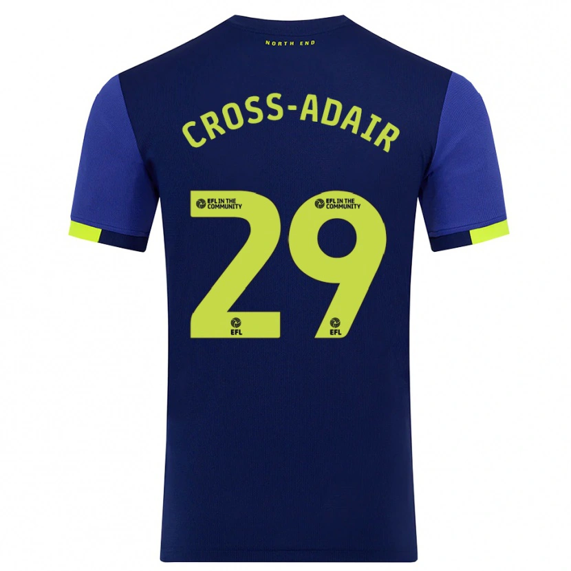 Danxen Kinder Finlay Cross-Adair #29 Marine Gelb Auswärtstrikot Trikot 2025/26 T-Shirt Schweiz