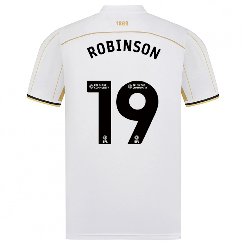 Danxen Kinder Jack Robinson #19 Weiß Gold Auswärtstrikot Trikot 2025/26 T-Shirt Schweiz