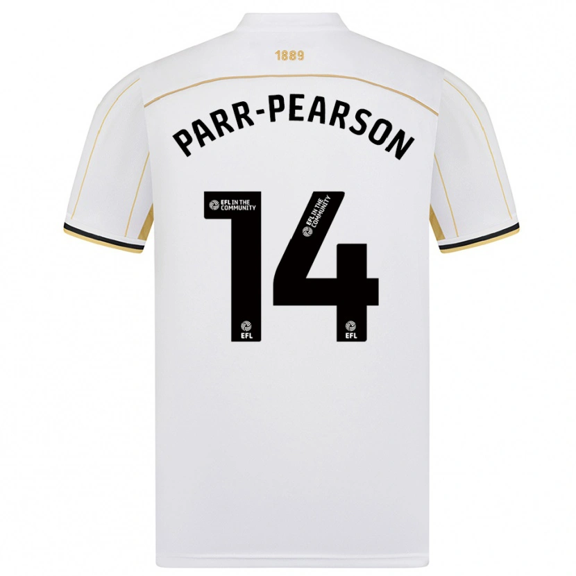Danxen Kinder Marley Parr-Pearson #14 Weiß Gold Auswärtstrikot Trikot 2025/26 T-Shirt Schweiz