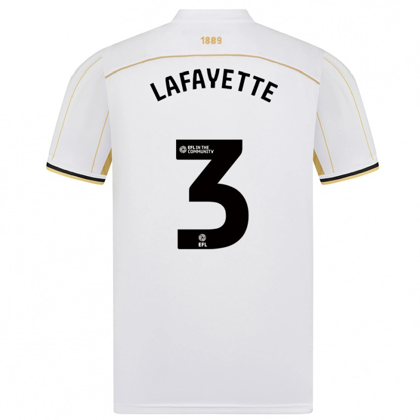 Danxen Kinder Abbie Lafayette #3 Weiß Gold Auswärtstrikot Trikot 2025/26 T-Shirt Schweiz