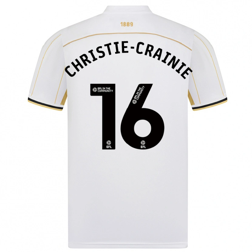 Danxen Kinder Archie Christie-Crainie #16 Weiß Gold Auswärtstrikot Trikot 2025/26 T-Shirt Schweiz