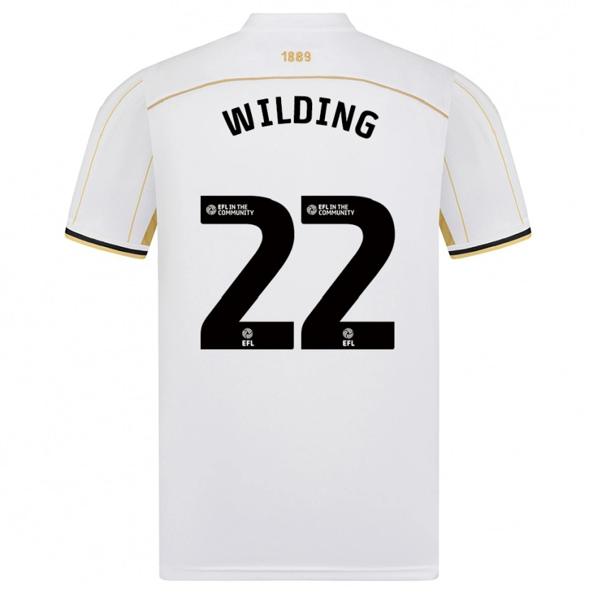 Danxen Kinder Annie Wilding #22 Weiß Gold Auswärtstrikot Trikot 2025/26 T-Shirt Schweiz