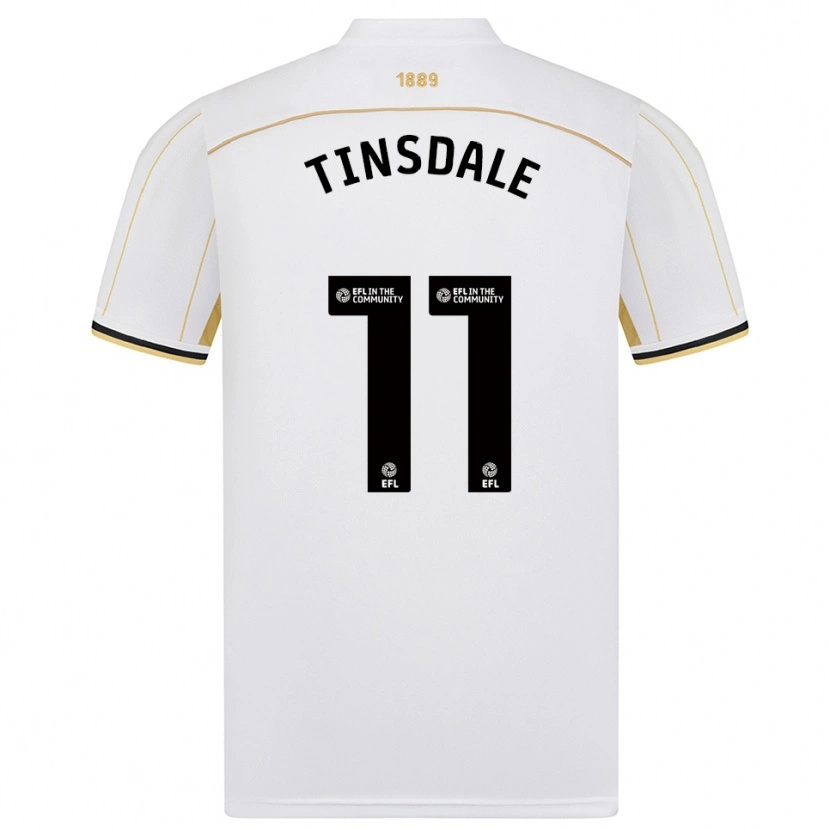 Danxen Kinder Jay Tinsdale #11 Weiß Gold Auswärtstrikot Trikot 2025/26 T-Shirt Schweiz