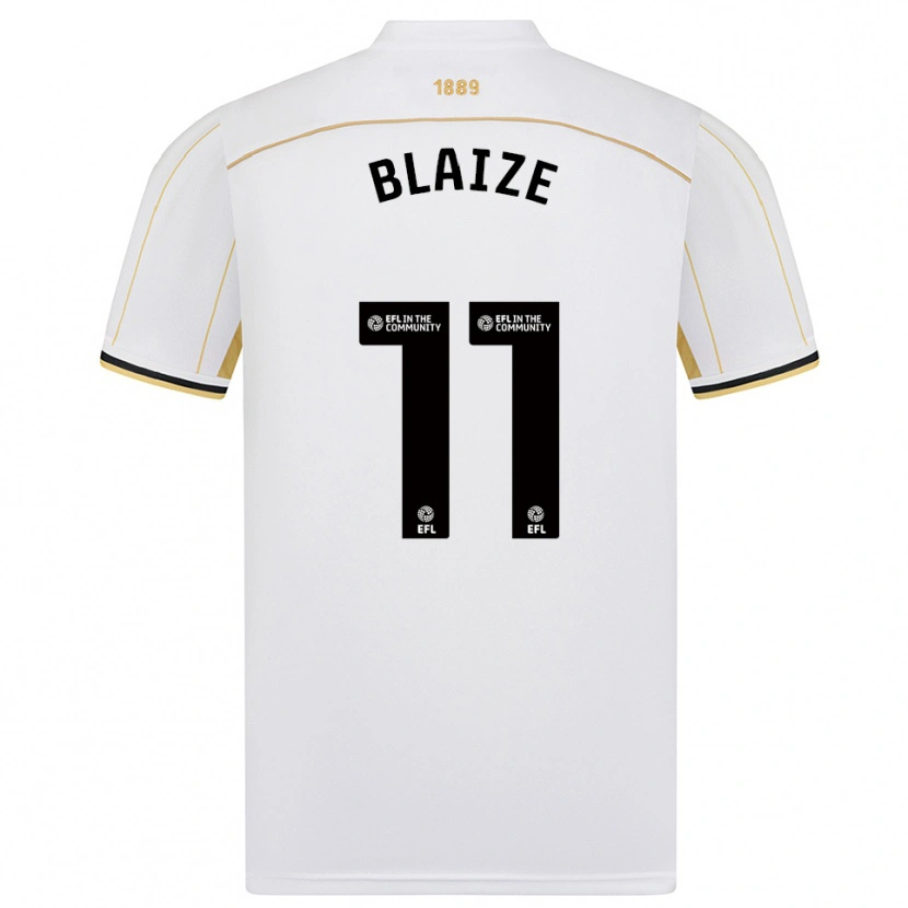 Danxen Kinder Jackson Blaize #11 Weiß Gold Auswärtstrikot Trikot 2025/26 T-Shirt Schweiz